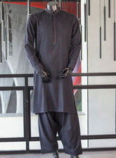 Michael Wash & Wear Shalwar Kameez For Men - MC24SK 007 Black